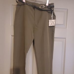 Dress pants w/belt- Olive